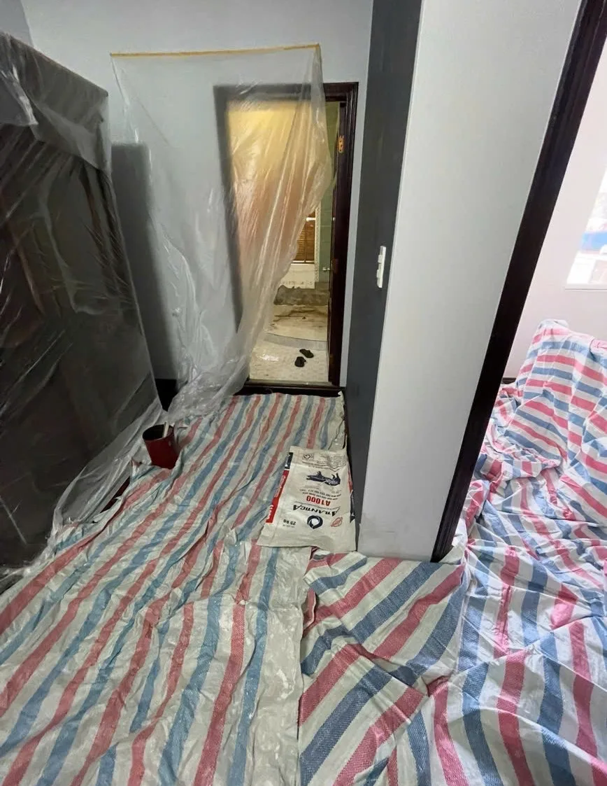 Bảo trì, sửa chữa phòng tắm và mái ngói biệt thự – ảnh thi công 1