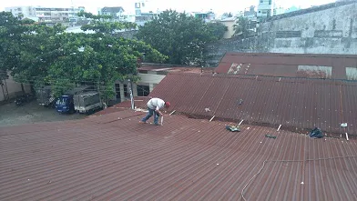 Chống thấm, xử lý dột mái tôn – ảnh thi công 4