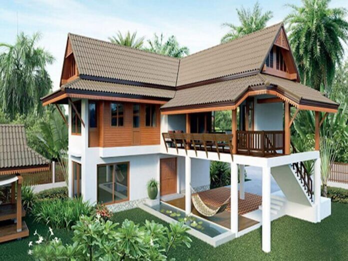 Nhà sàn bê tông phong cách tối giản