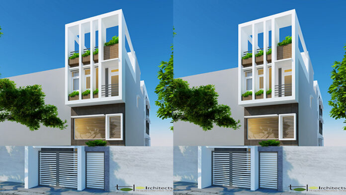 Thiết kế nhà 3 tầng 4 phòng ngủ