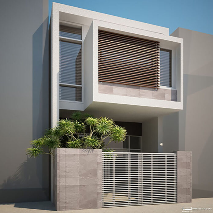 Thiết kế nhà ống 2 tầng diện tích 80m2