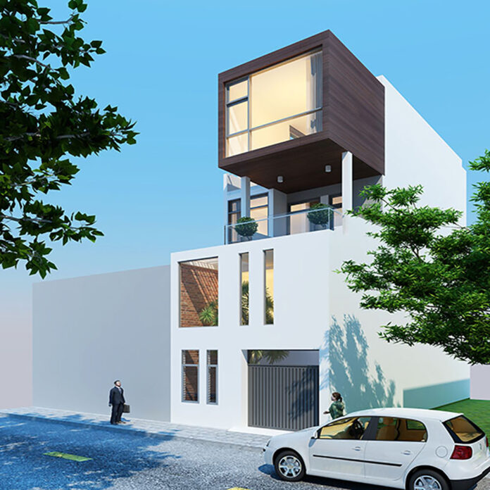 Thiết kế nhà đẹp 3 tầng 6x15m