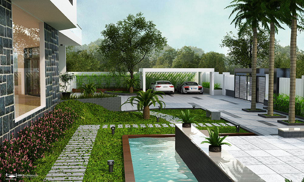 Thiết kế biệt thự vườn 3 tầng diện tích 1000m2 - ảnh 3