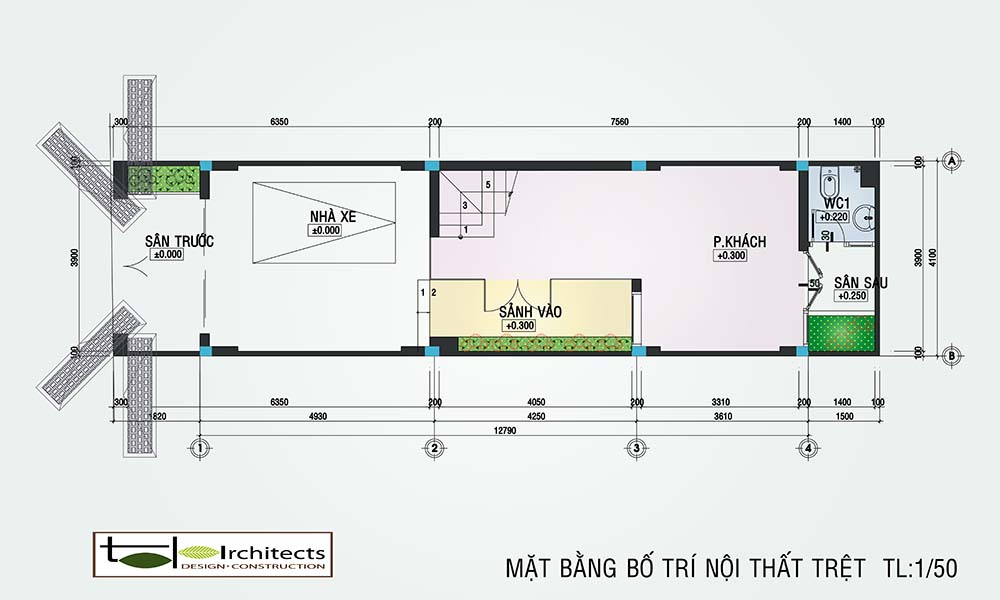 Thiết kế nhà phố diện tích nhỏ 4x12m - ảnh 3