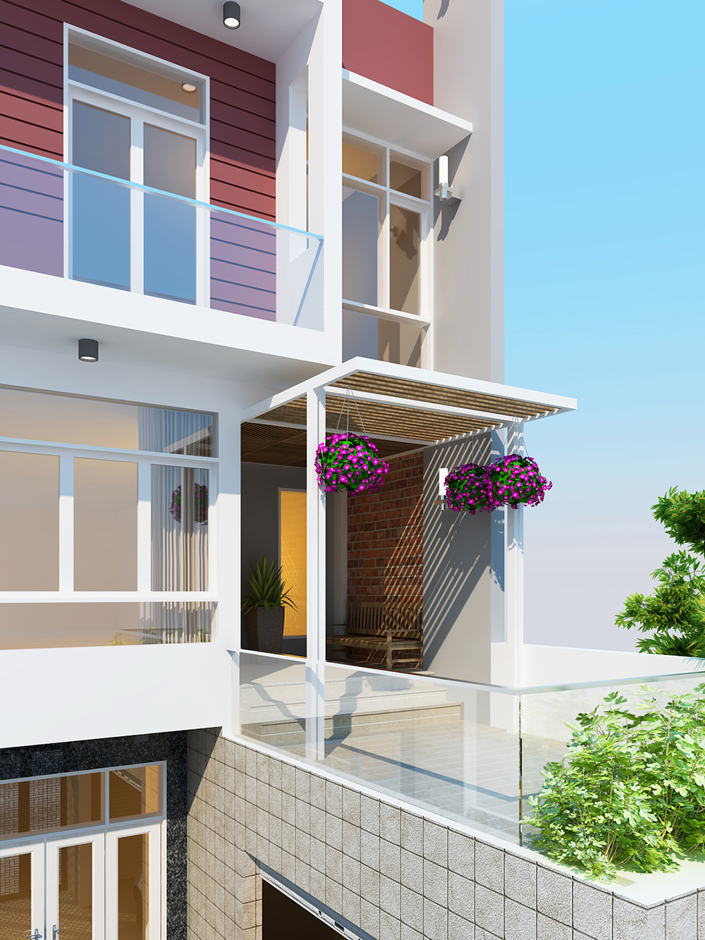 Thiết kế nhà phố 6x18m với 4 phòng ngủ - ảnh 3