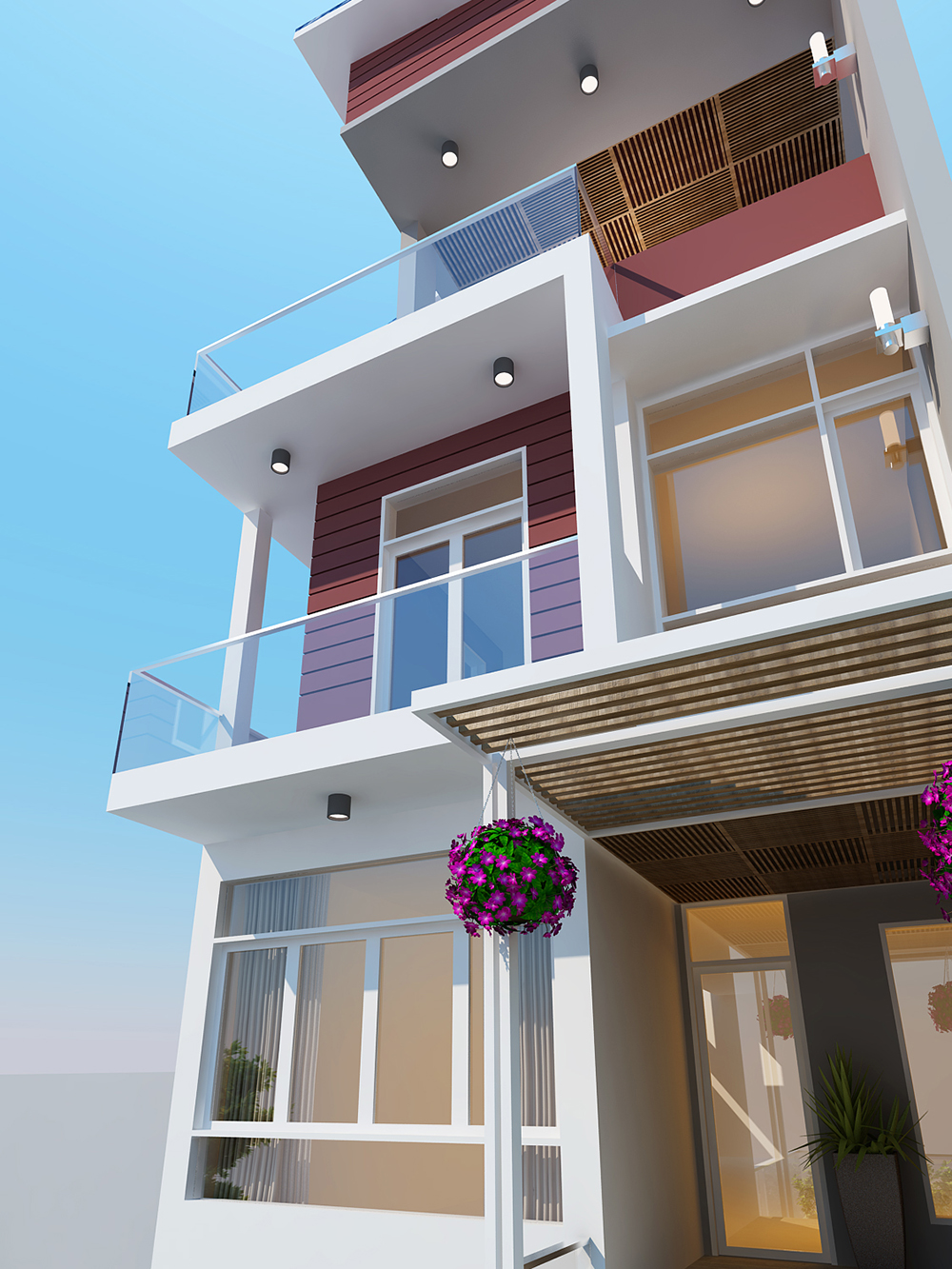 Thiết kế nhà phố 6x18m với 4 phòng ngủ - ảnh 4