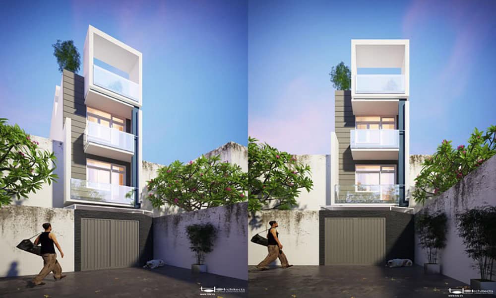 Thiết kế nhà phố hiện đại diện tích 4x15m
