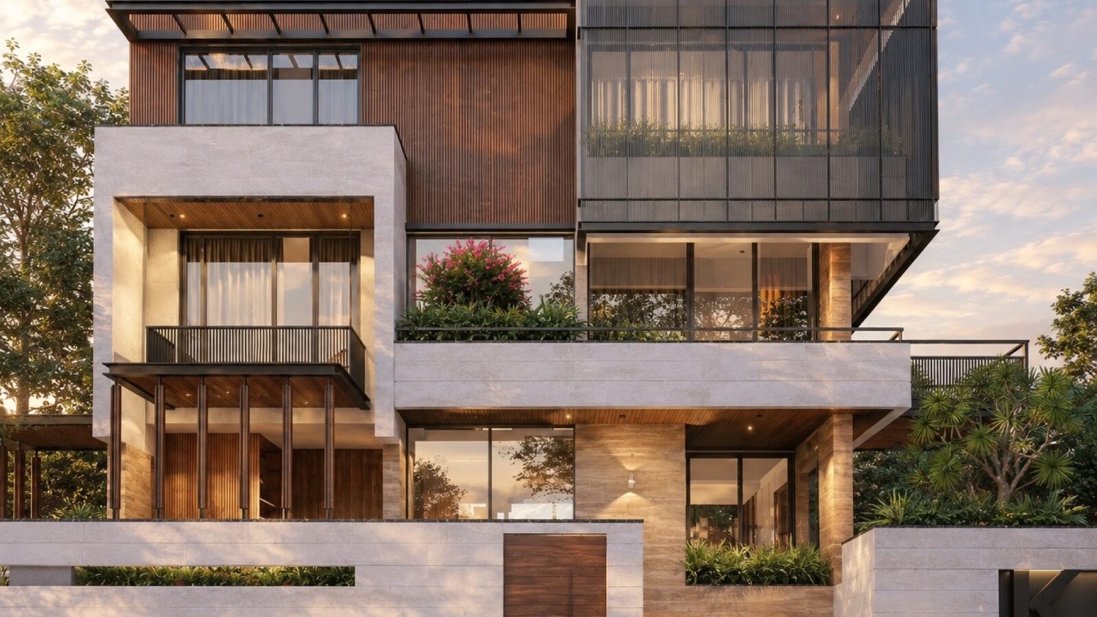Thiết kế biệt thự hiện đại 3 tầng Khoa Villa Gò Vấp