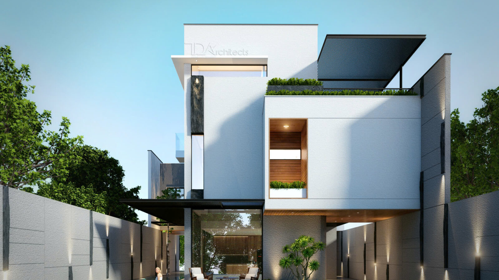 Thiết kế biệt thự hiện đại 3 tầng Mai Villa Nhà Bè