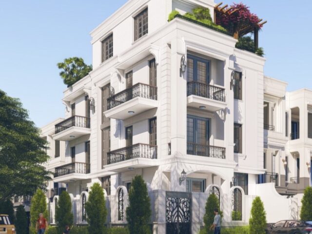 Thiết kế căn hộ dịch vụ tân cổ điển An Phú 4 tầng tại Quận 2