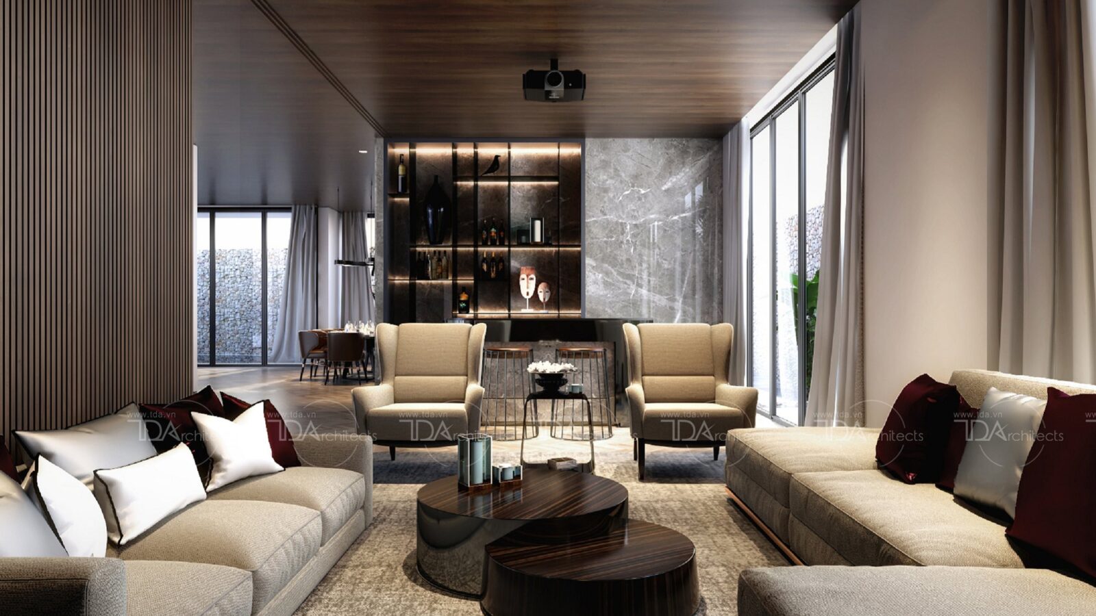 Thiết kế nội thất biệt thự D8 Villa phong cách hiện đại sang trọng