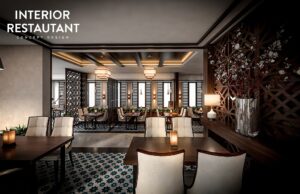 Thiết kế nội thất nhà hàng Dimsum phong cách Trung Hoa hiện đại tại Quận 5