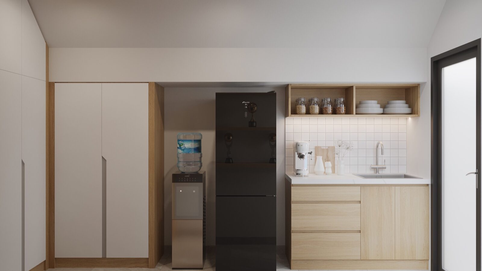 Thiết kế nội thất văn phòng Khoa tại Trường Đại học Khoa học Tự nhiên TP.HCM - khu pantry