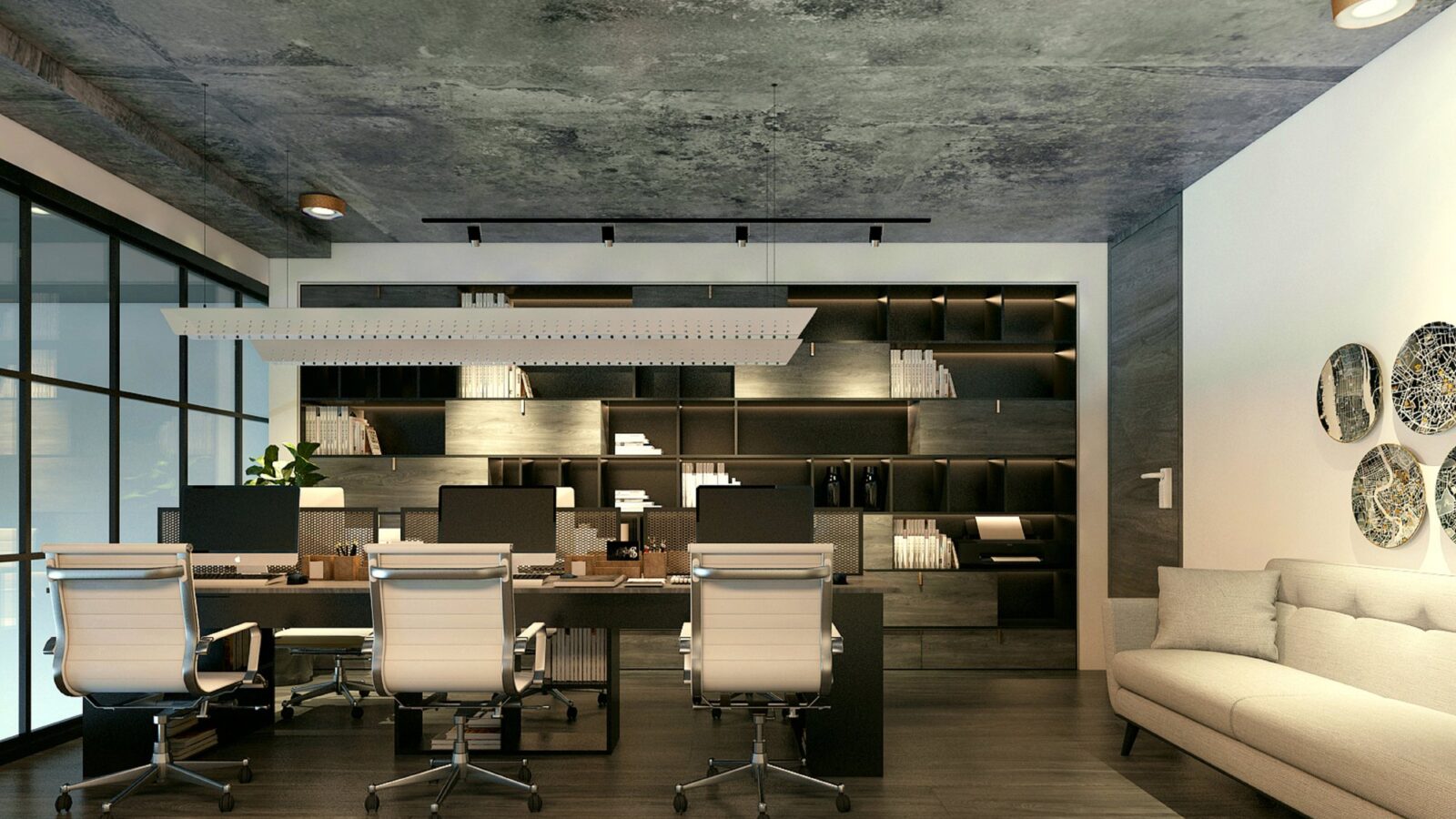 Thiết kế nội thất văn phòng TDA phong cách Co-working tại Nhà Bè - khu làm việc chung