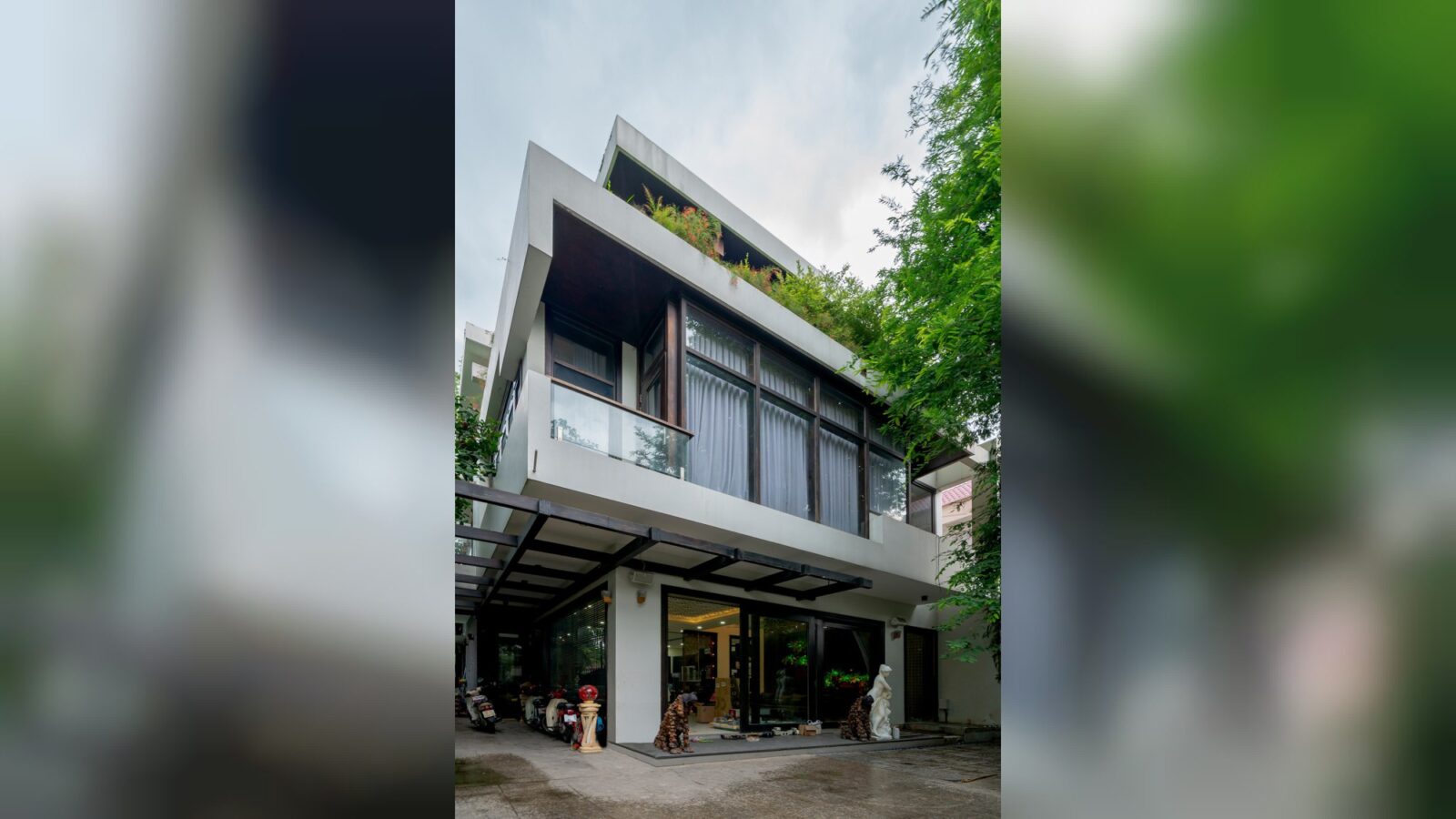 Thiết kế thi công biệt thự hiện đại 4 tầng Trọng Villa Biên Hòa