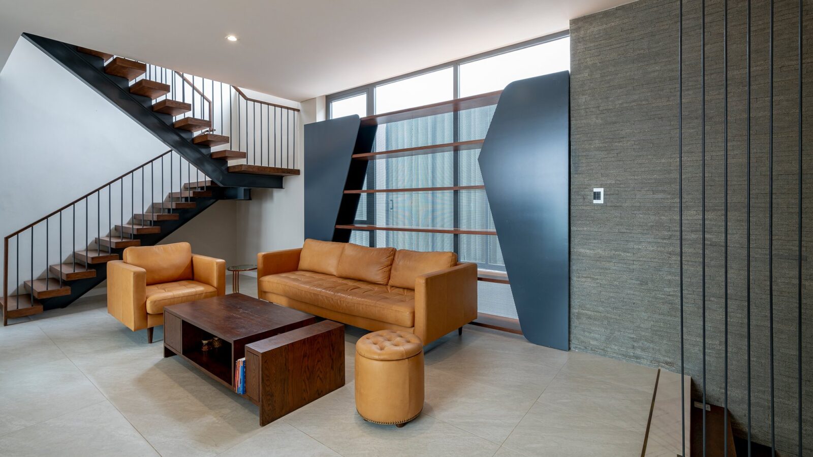 Thiết kế thi công biệt thự hiện đại nhiệt đới 3 tầng Duyet Villa Biên Hòa - phòng khách