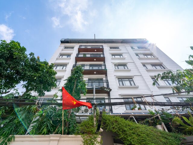 Thiết kế thi công căn hộ dịch vụ 9 tầng D57 Thảo Điền 7.600m² sàn