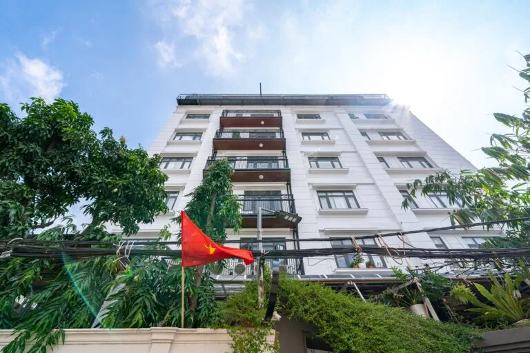 Thiết kế thi công căn hộ dịch vụ 9 tầng D57 Thảo Điền 7.600m² sàn