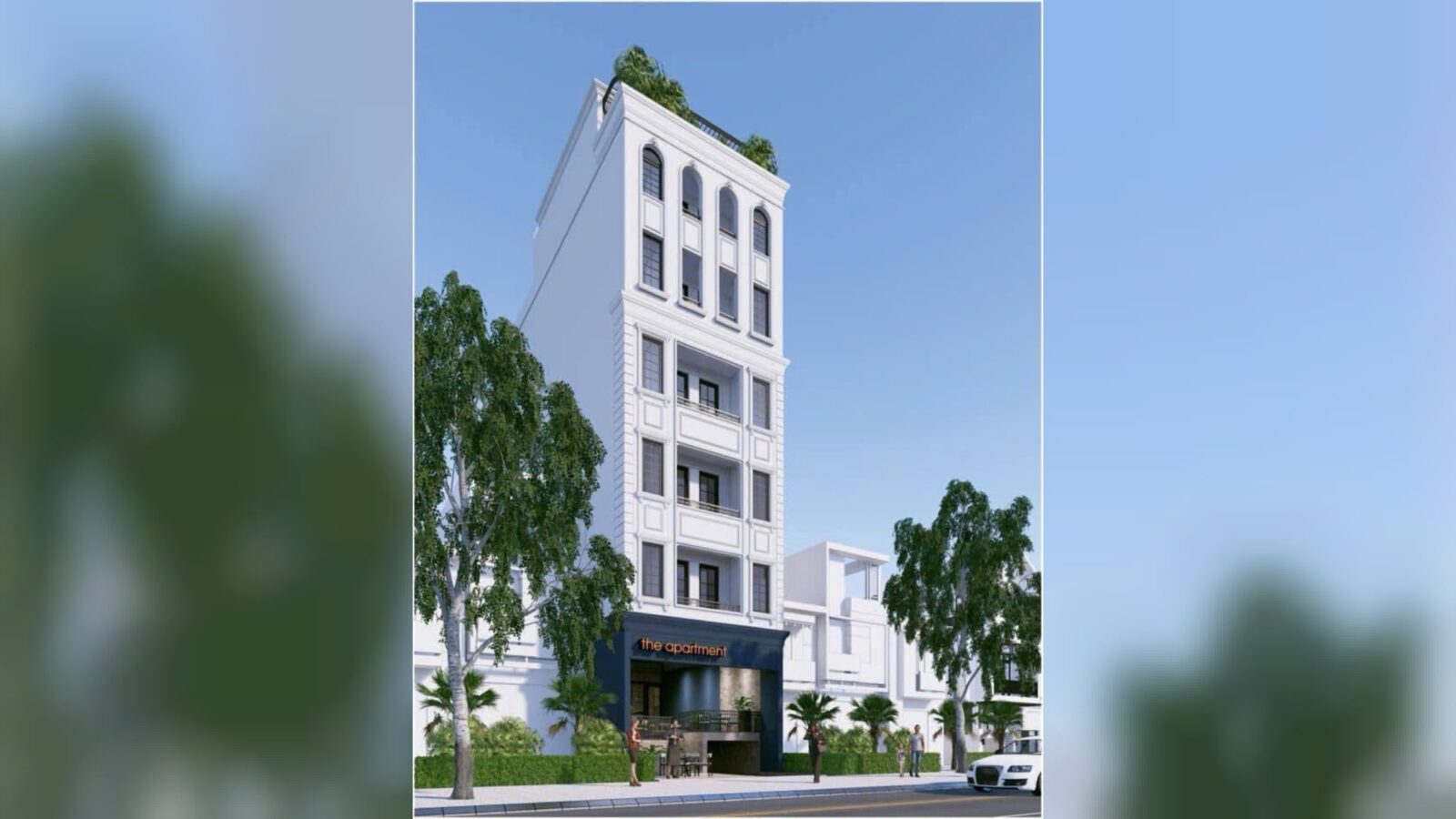 Thiết kế thi công căn hộ dịch vụ tân cổ điển 8 tầng tại Quận 10