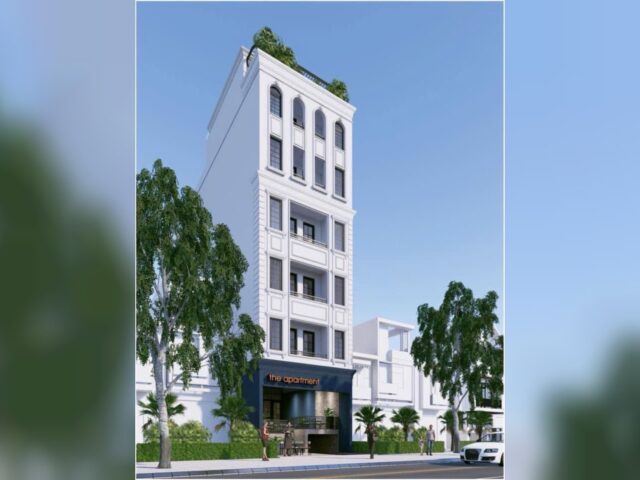 Thiết kế thi công căn hộ dịch vụ tân cổ điển 8 tầng tại Quận 10